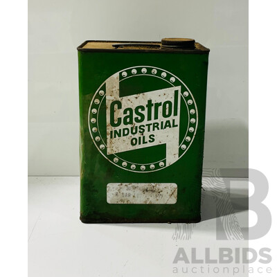 Vintage Tin Castrol Industrial Oils Carton