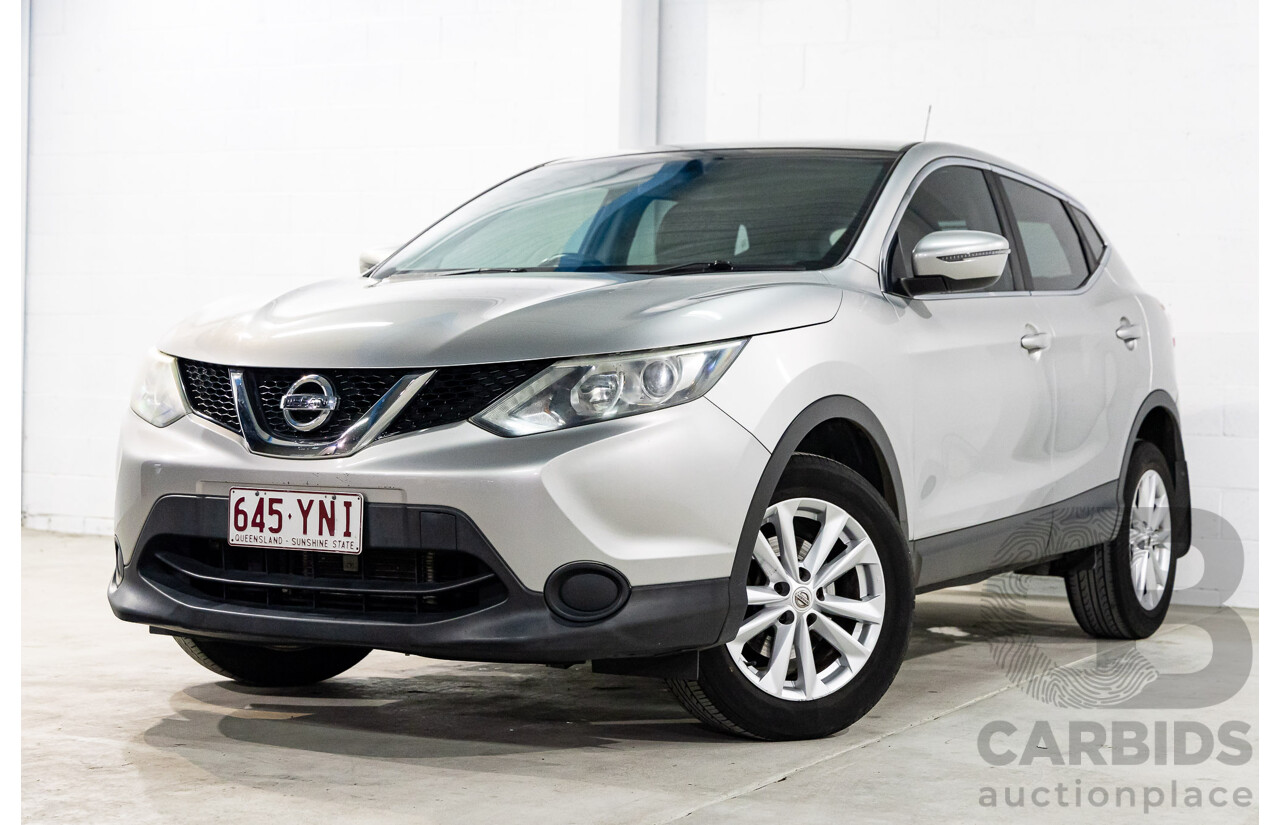 8/2015 Nissan Qashqai ST (4x2) J11 4d Wagon Gun Metallic 2.0L