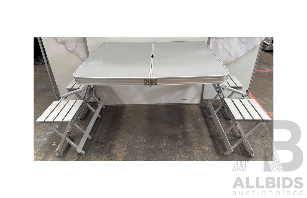 4 Seater Aluminum Camping Trestle Table