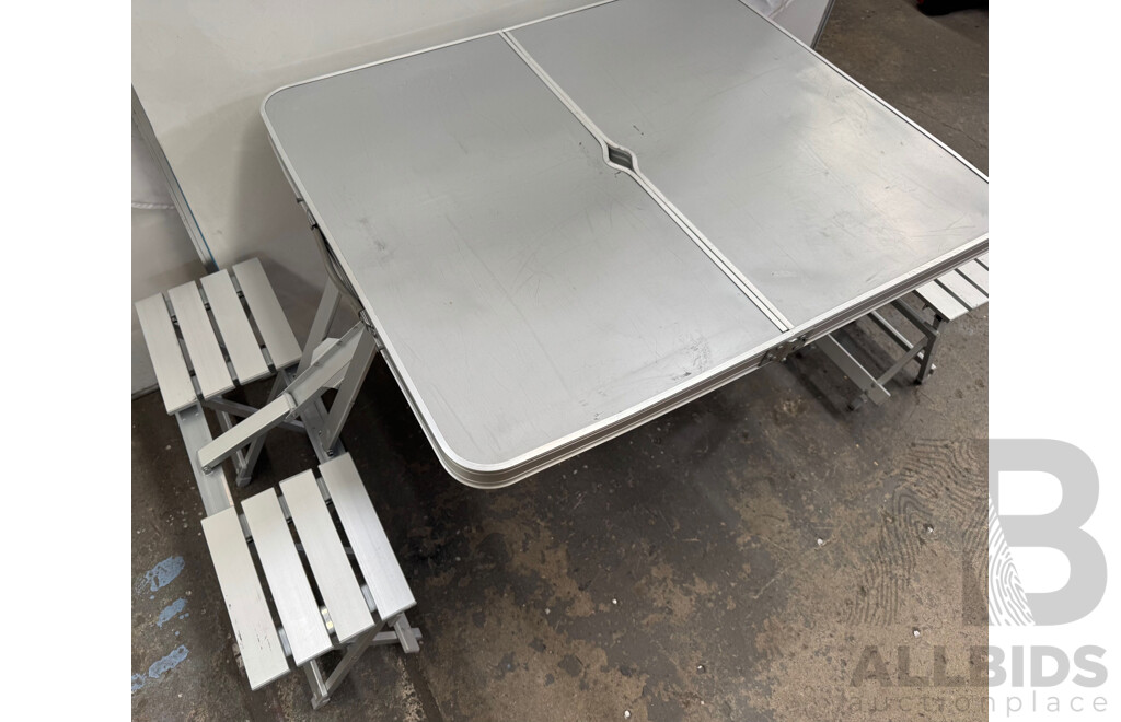 4 Seater Aluminum Camping Trestle Table