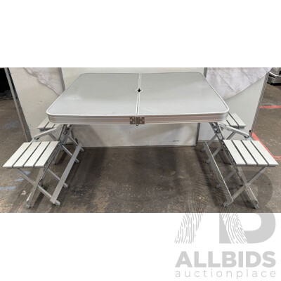 4 Seater Aluminum Camping Trestle Table