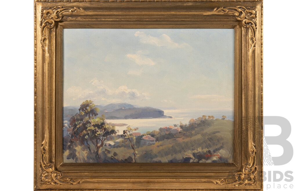 Henry Edgecombe, (Australian, 1881-1954), Sydney's North Shore, Oil on Canvas, 42 x 50 cm (frame)