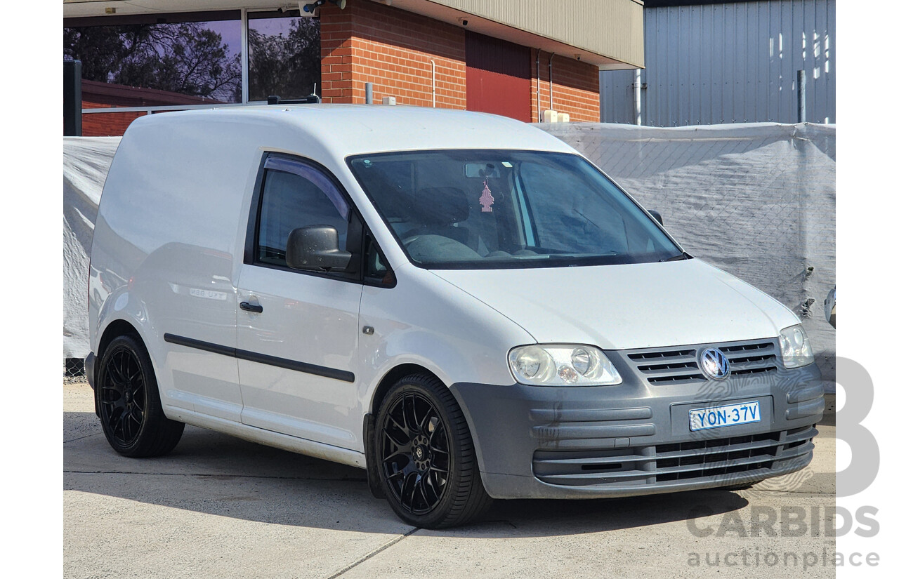 5/2010 Volkswagen Caddy 1.9 TDi 2K MY10 Van White 1.9L