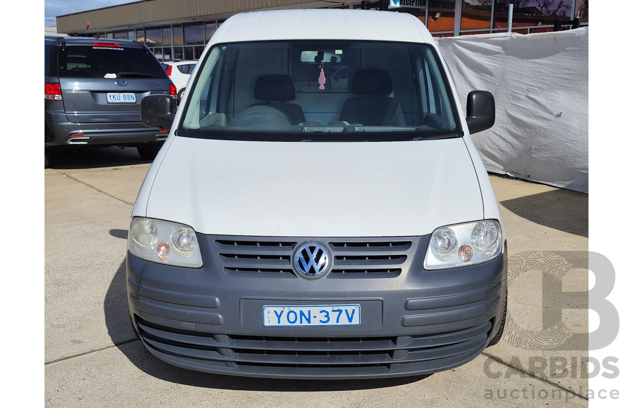 5/2010 Volkswagen Caddy 1.9 TDi 2K MY10 Van White 1.9L