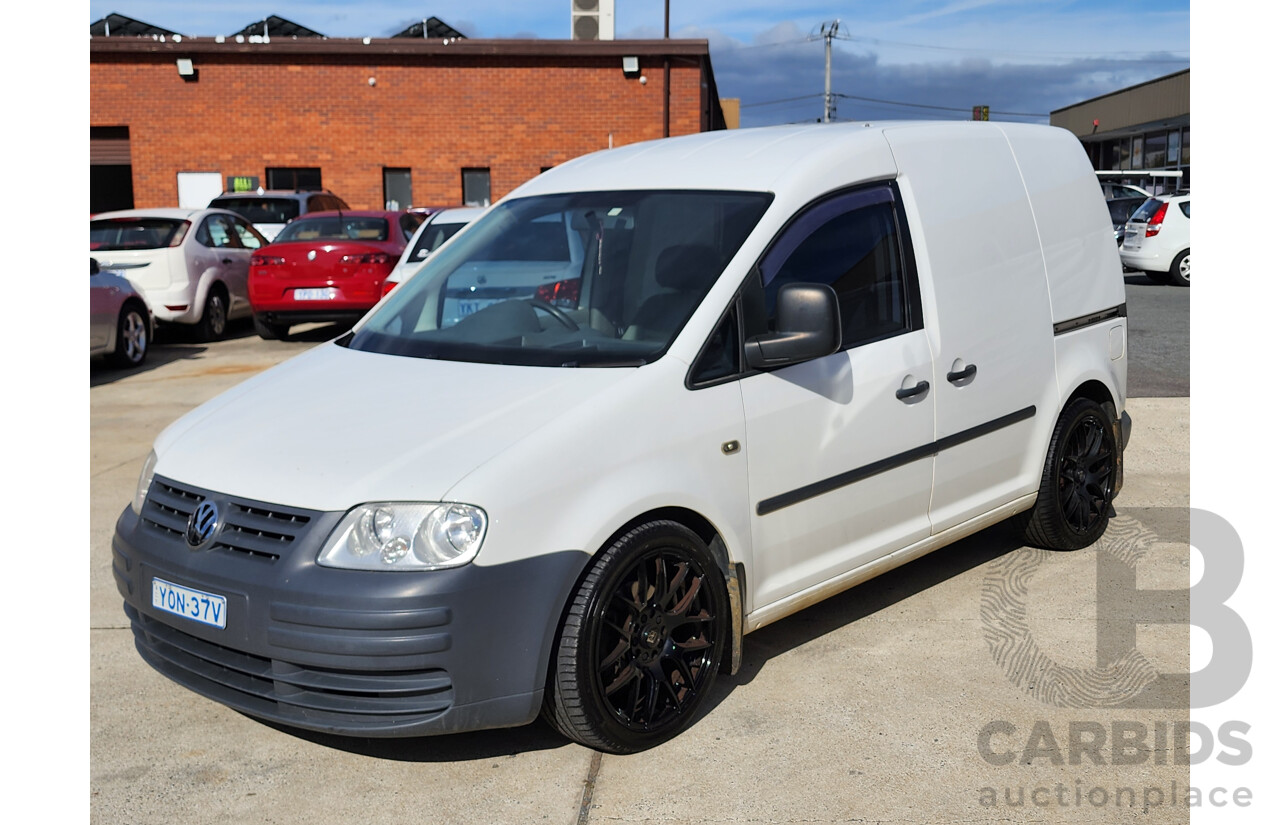 5/2010 Volkswagen Caddy 1.9 TDi 2K MY10 Van White 1.9L