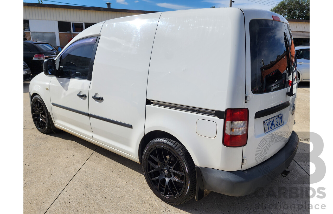 5/2010 Volkswagen Caddy 1.9 TDi 2K MY10 Van White 1.9L