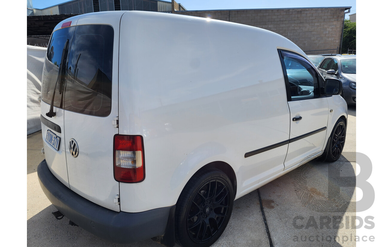 5/2010 Volkswagen Caddy 1.9 TDi 2K MY10 Van White 1.9L