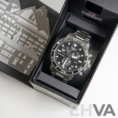 Tissot 45.5mm Seastar 1000 Chronograph Watch, Model T120.417.11.051.00