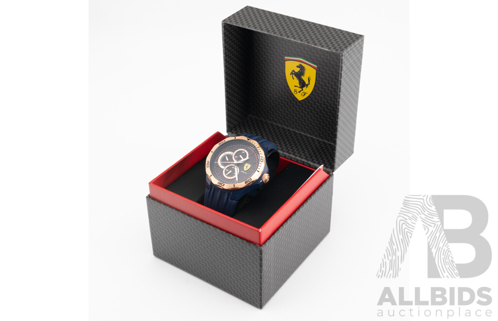 Ferrari 44mm Scuderia Pista Silicone Watch, Model 830724