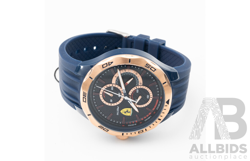 Ferrari 44mm Scuderia Pista Silicone Watch, Model 830724