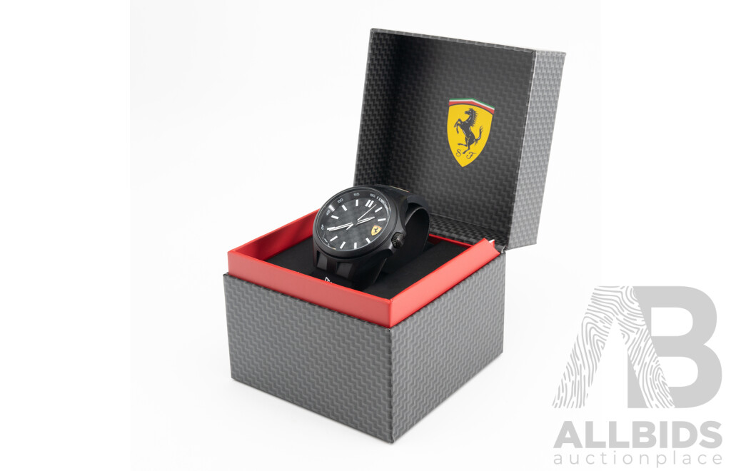 Ferrari 45mm Scuderia Pit Crew Silicone Watch, Model 830644