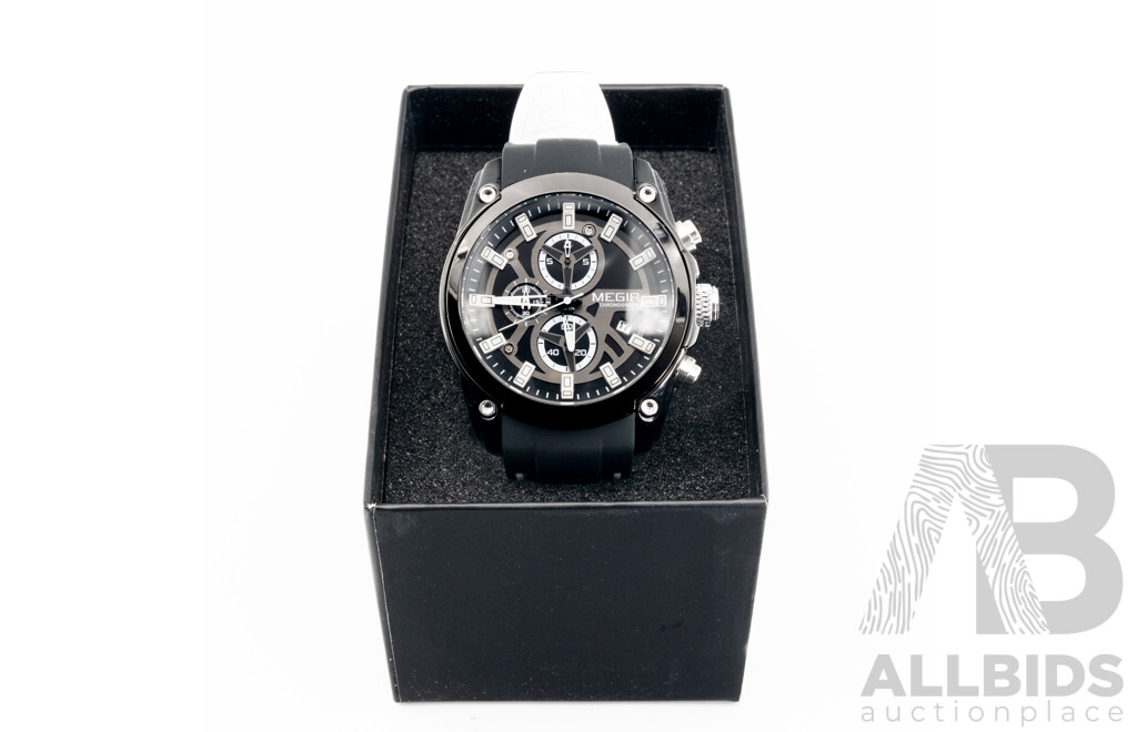 Megir 41mm Chronograph Watch, Model M2144