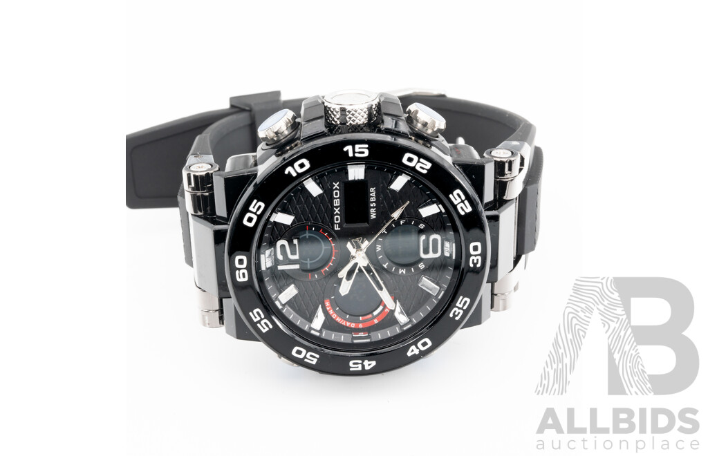 Foxbox 46mm Sport Watch, Model FB0033