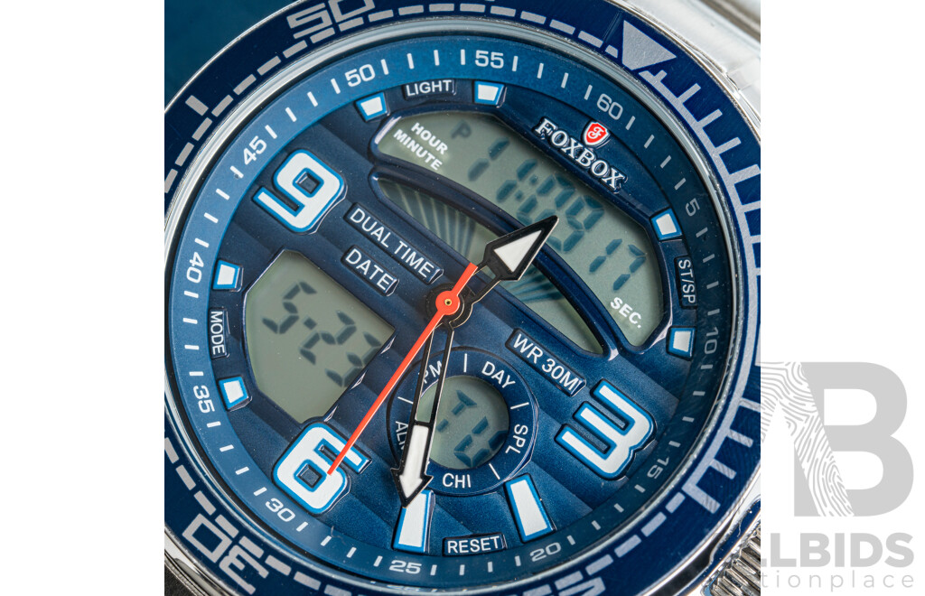 Foxbox 46mm Sports Watch, Model FB0007