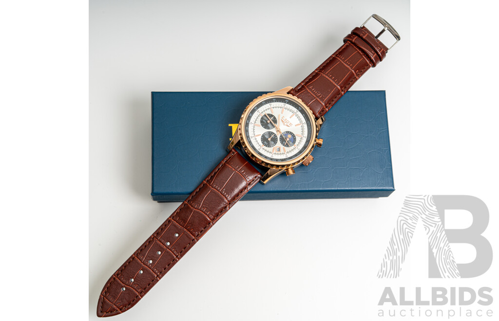 Lige 46mm Chronograph Watch, Model LG8989