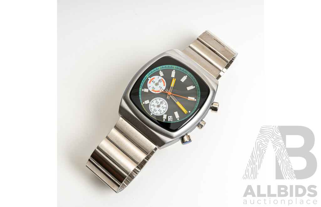 Ciloa 37mm Retro Industrial Brew Chronograph Watch, Model 611