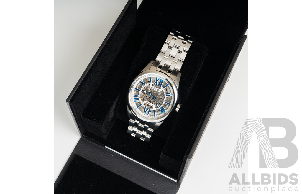 Bulova 43mm Classic Automatic Watch, Model 96A187