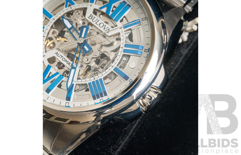 Bulova 43mm Classic Automatic Watch, Model 96A187