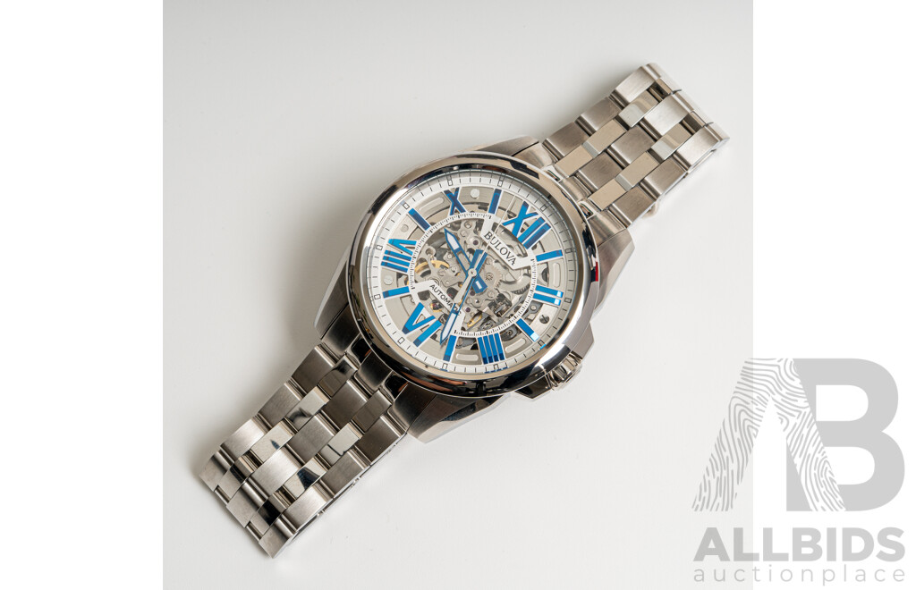Bulova 43mm Classic Automatic Watch, Model 96A187