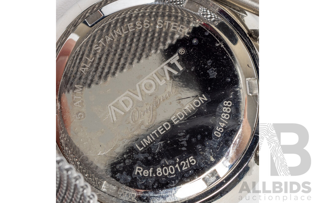 Advolat Original Limited Edition 5ATM Watch, 80012/5, No. 054/888 - as New