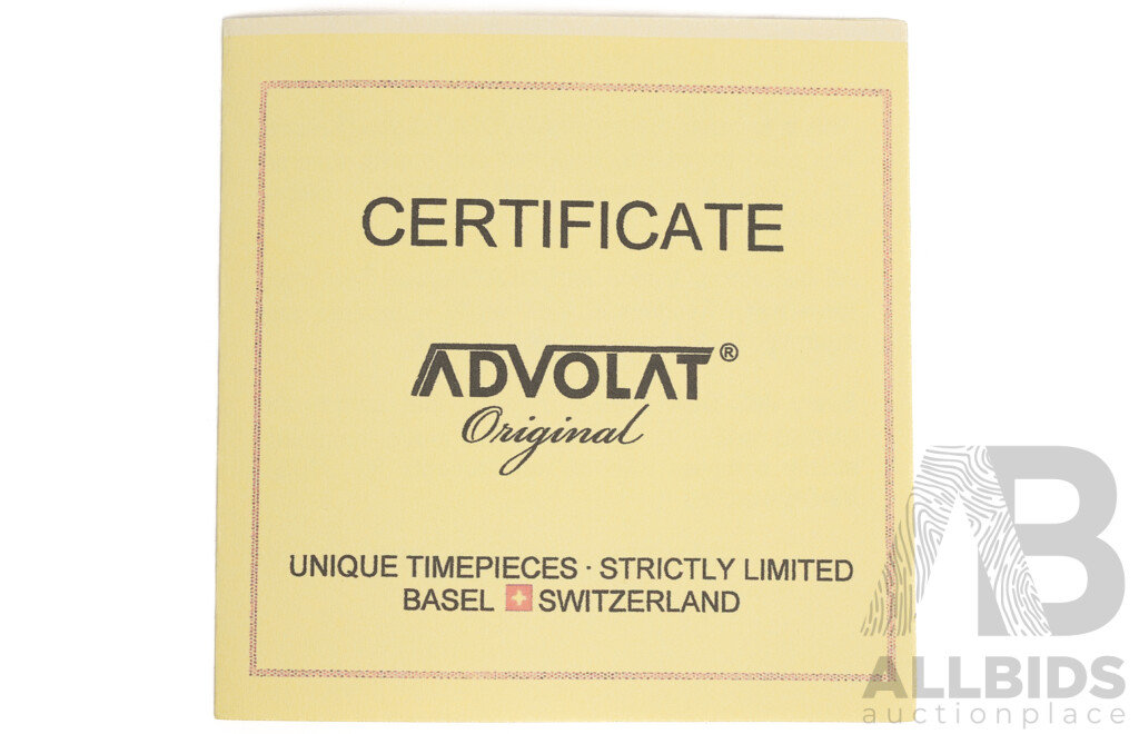 Advolat Original Limited Edition 5ATM Watch, 80012/5, No. 054/888 - as New