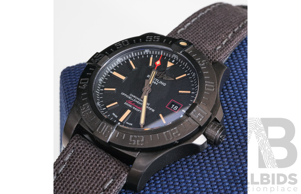 Breitling 44mm Avenger Blackbird, Model V17311101B1W1