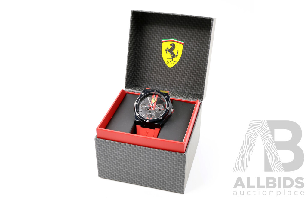 Scuderia Ferrari Aspire Red Silicone Men's Multi-function Watch