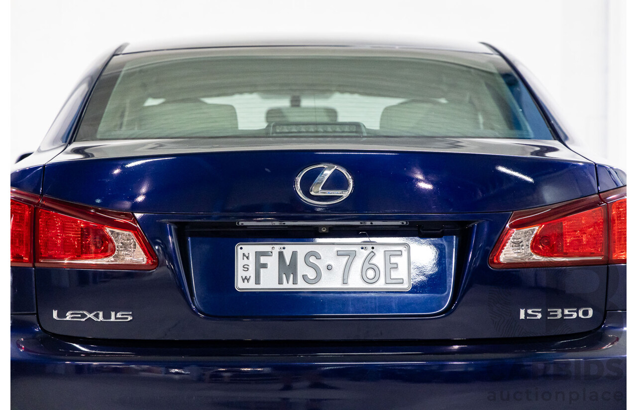 11/2010 Lexus IS350 Prestige GSE21R 4d Sedan Lapis Lazuli Blue Metallic V6 3.5L