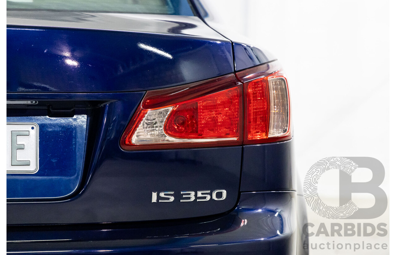 11/2010 Lexus IS350 Prestige GSE21R 4d Sedan Lapis Lazuli Blue Metallic V6 3.5L