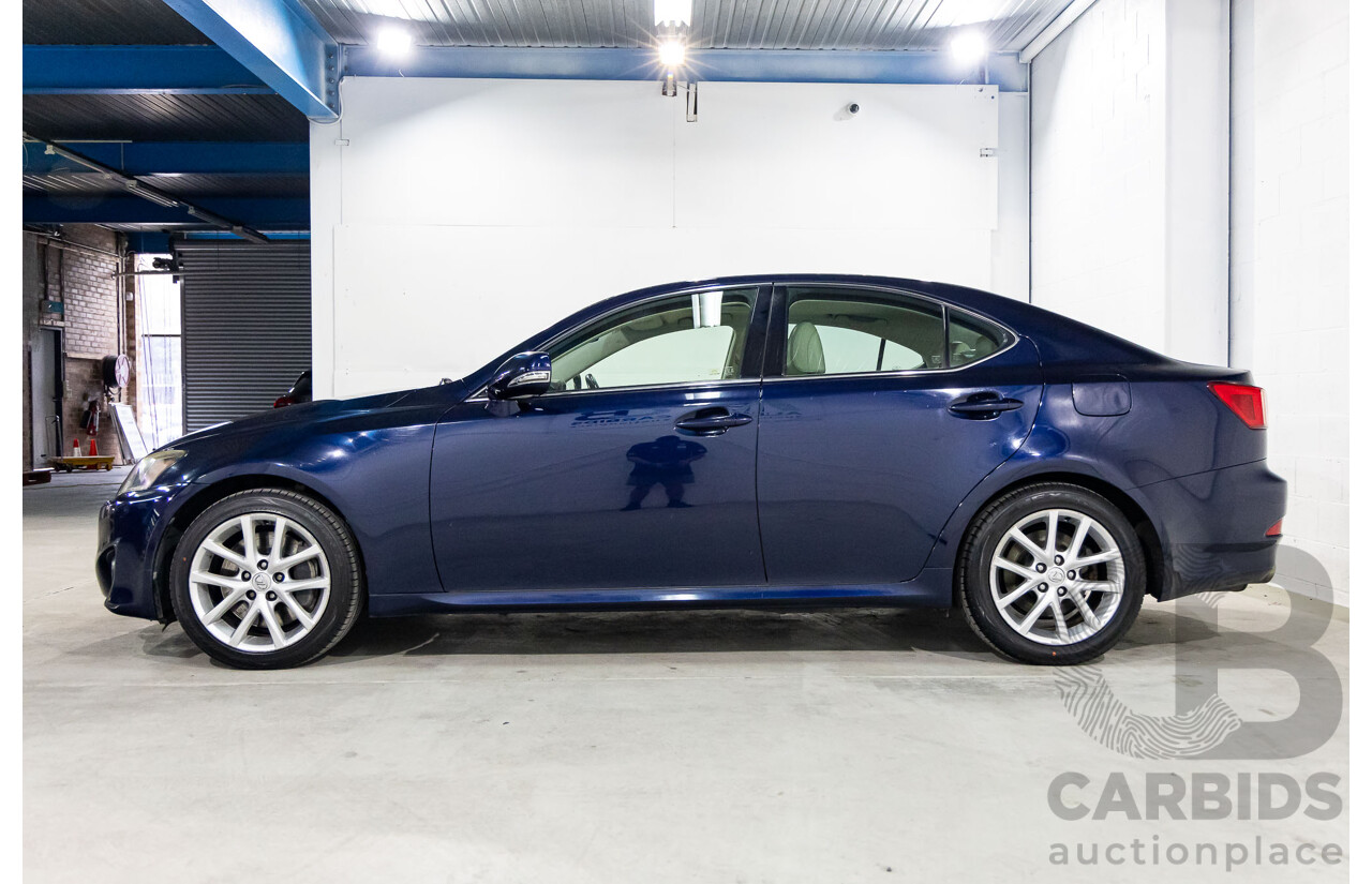 11/2010 Lexus IS350 Prestige GSE21R 4d Sedan Lapis Lazuli Blue Metallic V6 3.5L