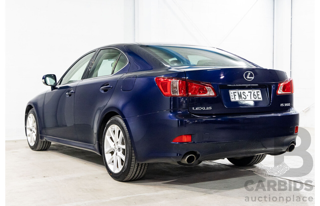 11/2010 Lexus IS350 Prestige GSE21R 4d Sedan Lapis Lazuli Blue Metallic V6 3.5L