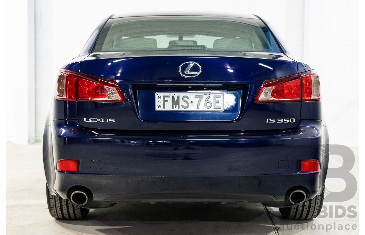 11/2010 Lexus IS350 Prestige GSE21R 4d Sedan Lapis Lazuli Blue Metallic V6 3.5L