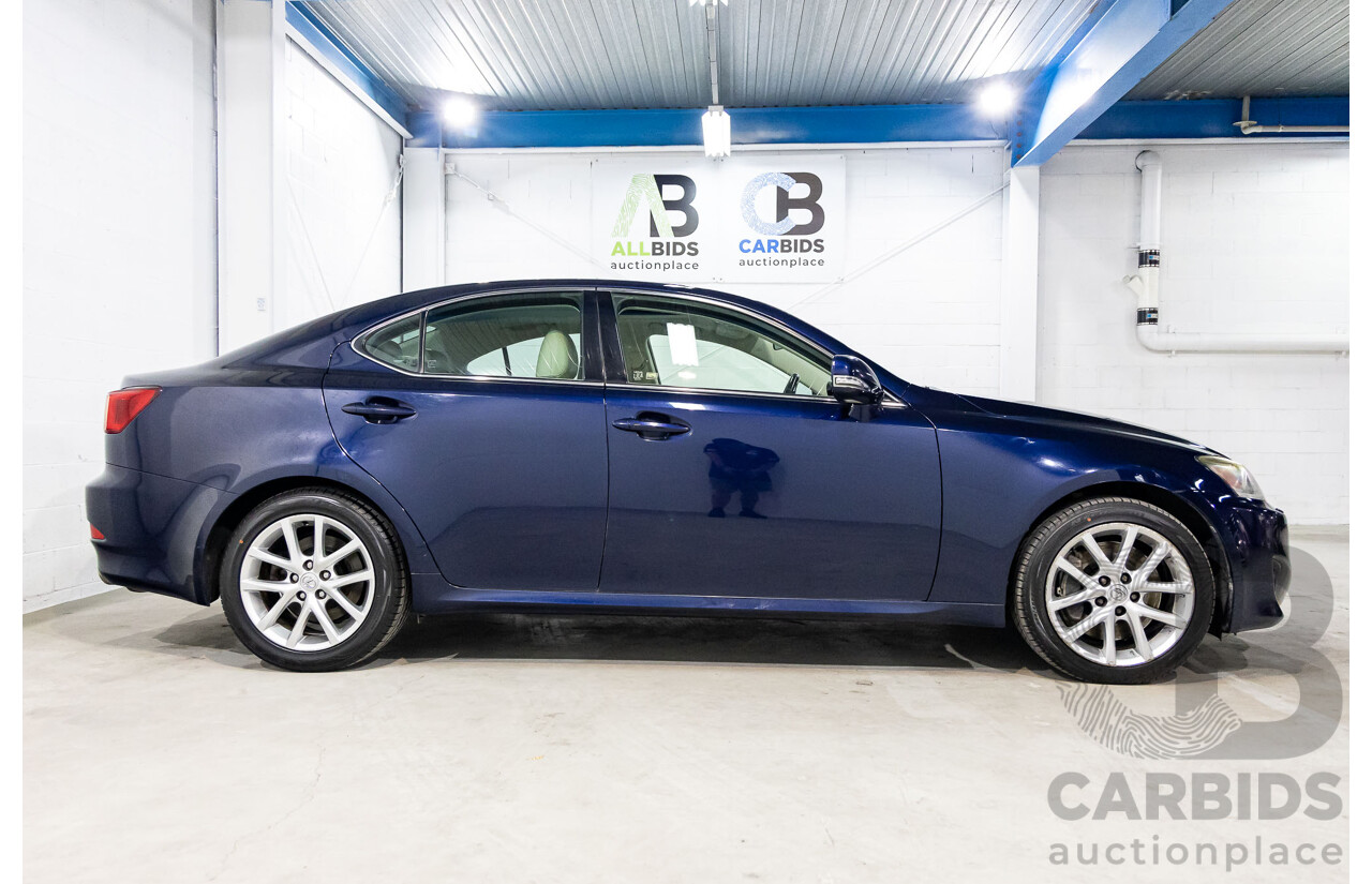 11/2010 Lexus IS350 Prestige GSE21R 4d Sedan Lapis Lazuli Blue Metallic V6 3.5L