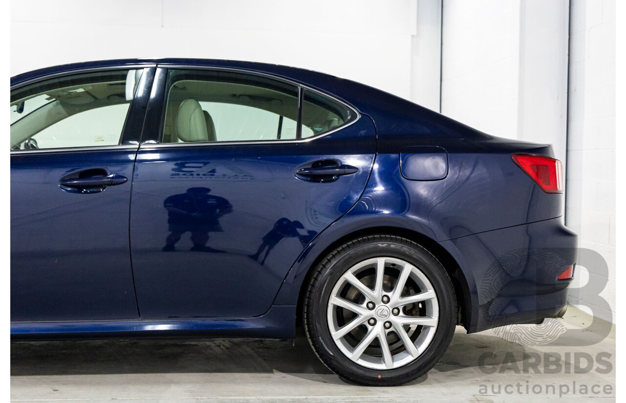 11/2010 Lexus IS350 Prestige GSE21R 4d Sedan Lapis Lazuli Blue Metallic V6 3.5L