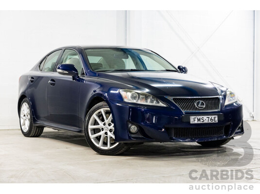 11/2010 Lexus IS350 Prestige GSE21R 4d Sedan Lapis Lazuli Blue Metallic V6 3.5L