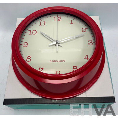 Degree 30cm Wall Clocks and Anna Gare Wall Clock - Lot of 7