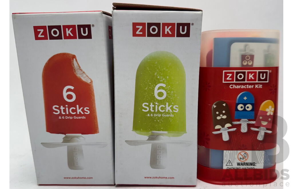 Zoku Chocolate Stations, Icy Pole Sticks and Character Kit