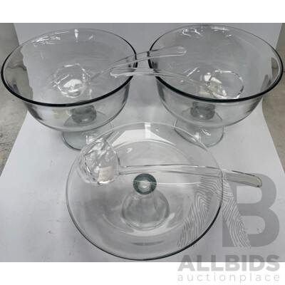 Glass Punch Bowls, Cake Serving Plates, Chopping Board and Jars