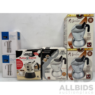 Assorted Lot of Espresso Makers - Lot of 6