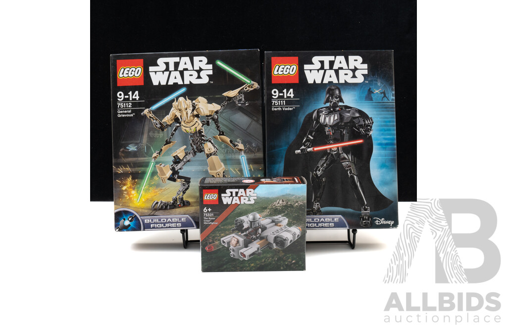 Three Retired Lego Sets, Star Wars, 75112, 75111 &  75321, Sealed New in Boxes