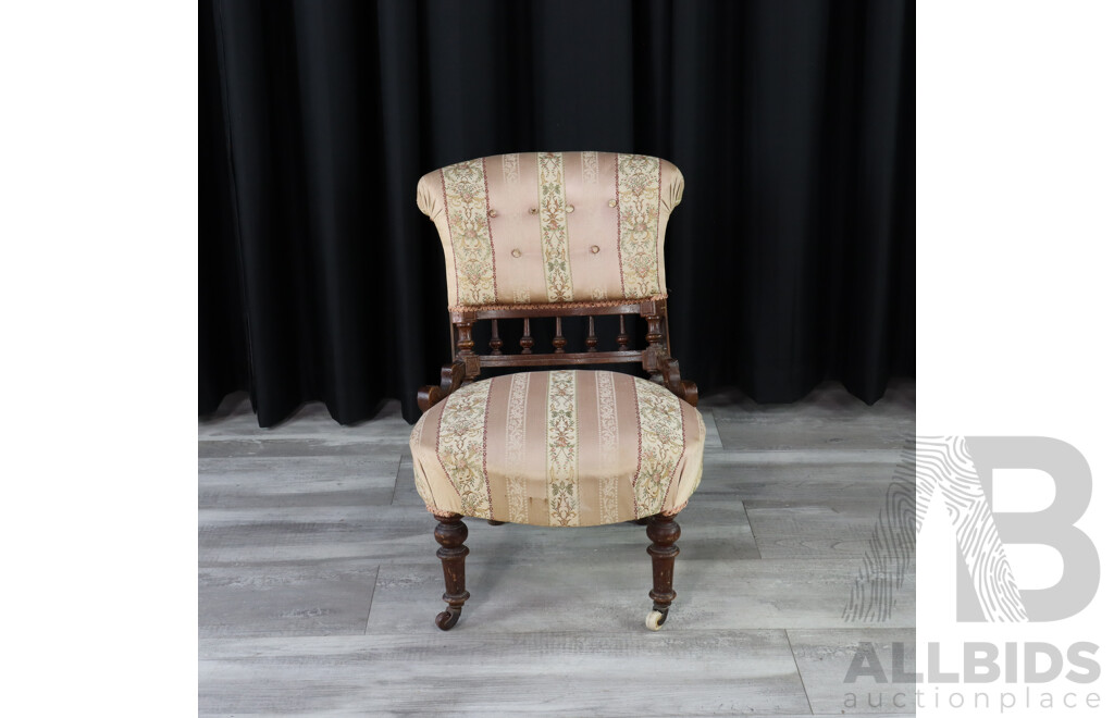 Edwardian Upholstered Bedroom Chair