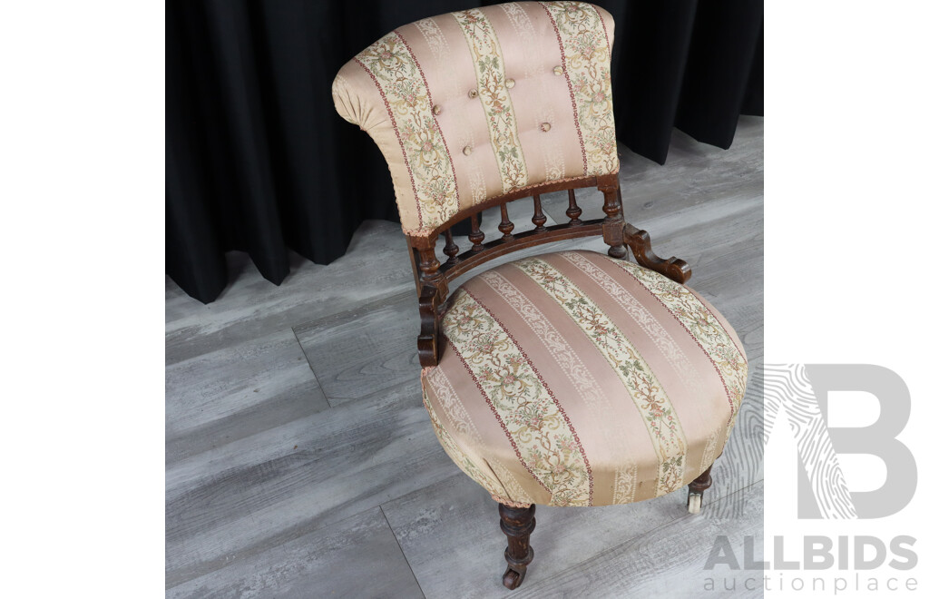 Edwardian Upholstered Bedroom Chair