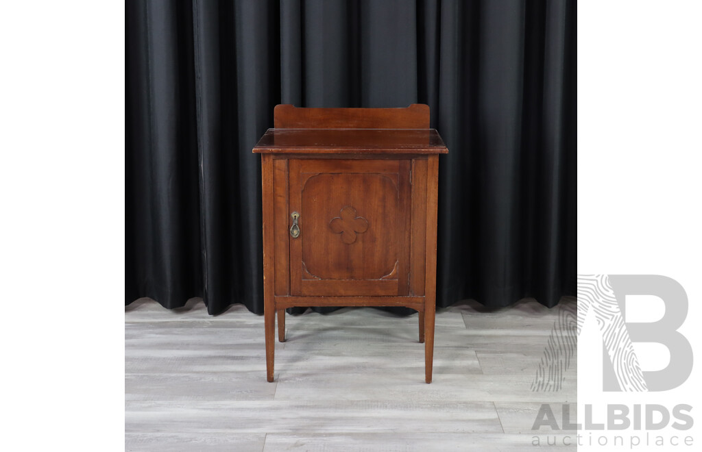 Art Deco Oak Pot Cupboard