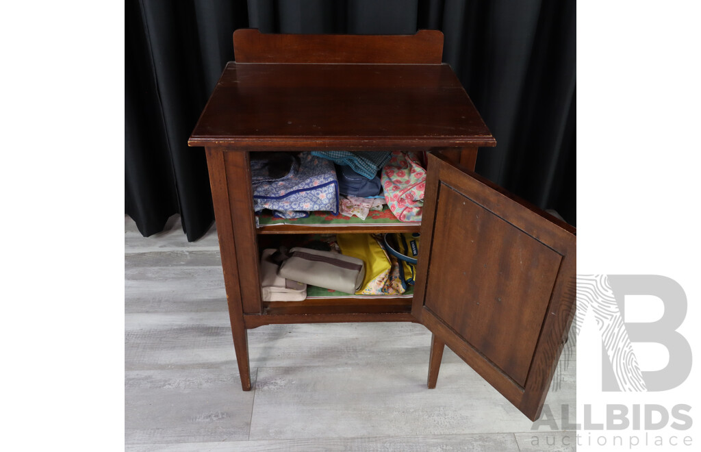 Art Deco Oak Pot Cupboard