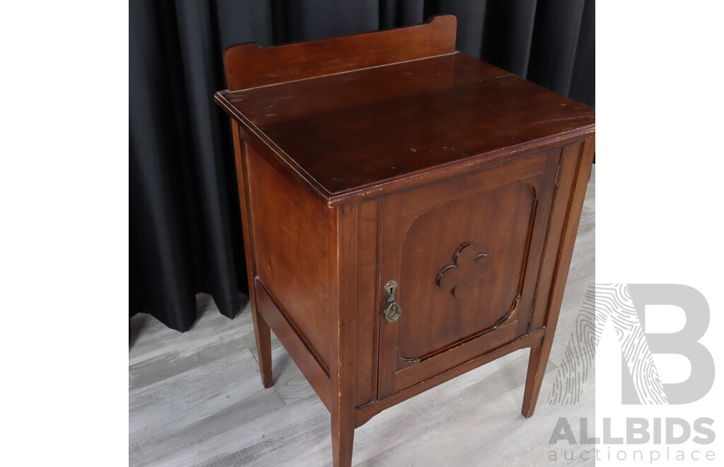 Art Deco Oak Pot Cupboard