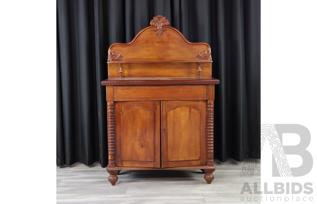 Victorian Mahogany Two Door Chiffonier