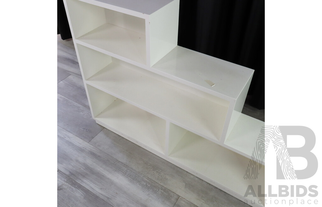 Painted Step Side Bookcase