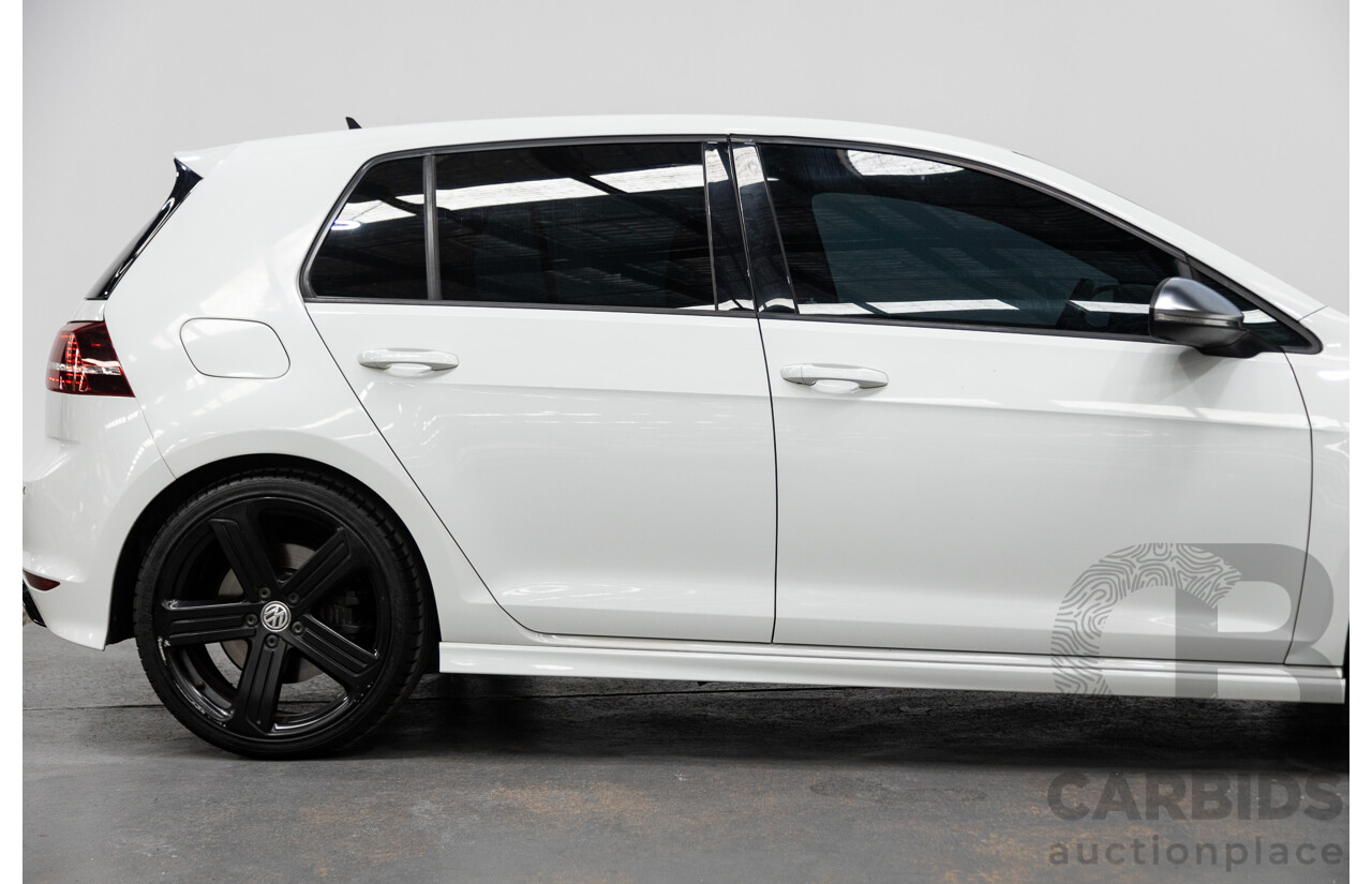 6/2016 Volkswagen Golf R (AWD) AU MY16 5d Hatchback Pure White 2.0L Turbo