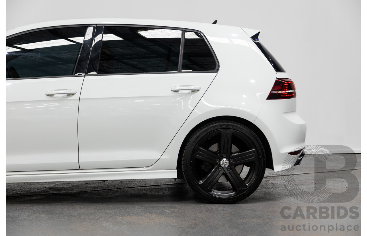 6/2016 Volkswagen Golf R (AWD) AU MY16 5d Hatchback Pure White 2.0L Turbo