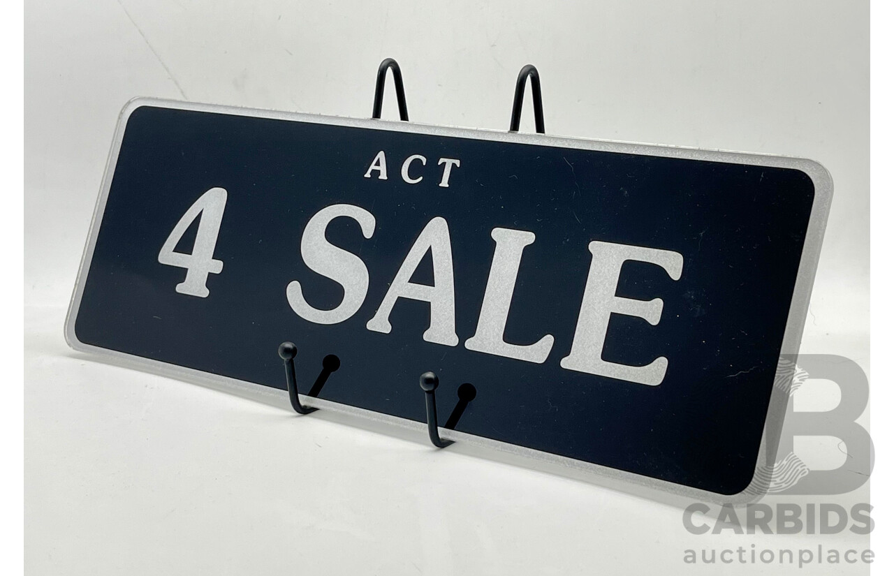 ACT Number Plates   -  4 SALE